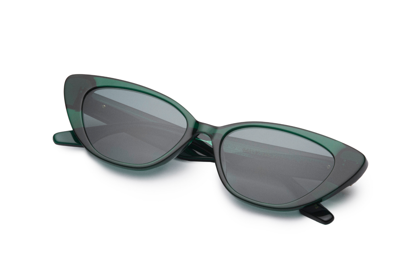 Dark green cat eye sunglasses