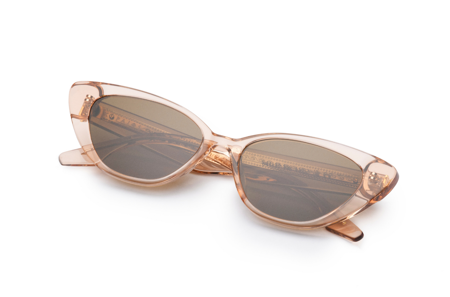 gold cat eye sunglasses for female