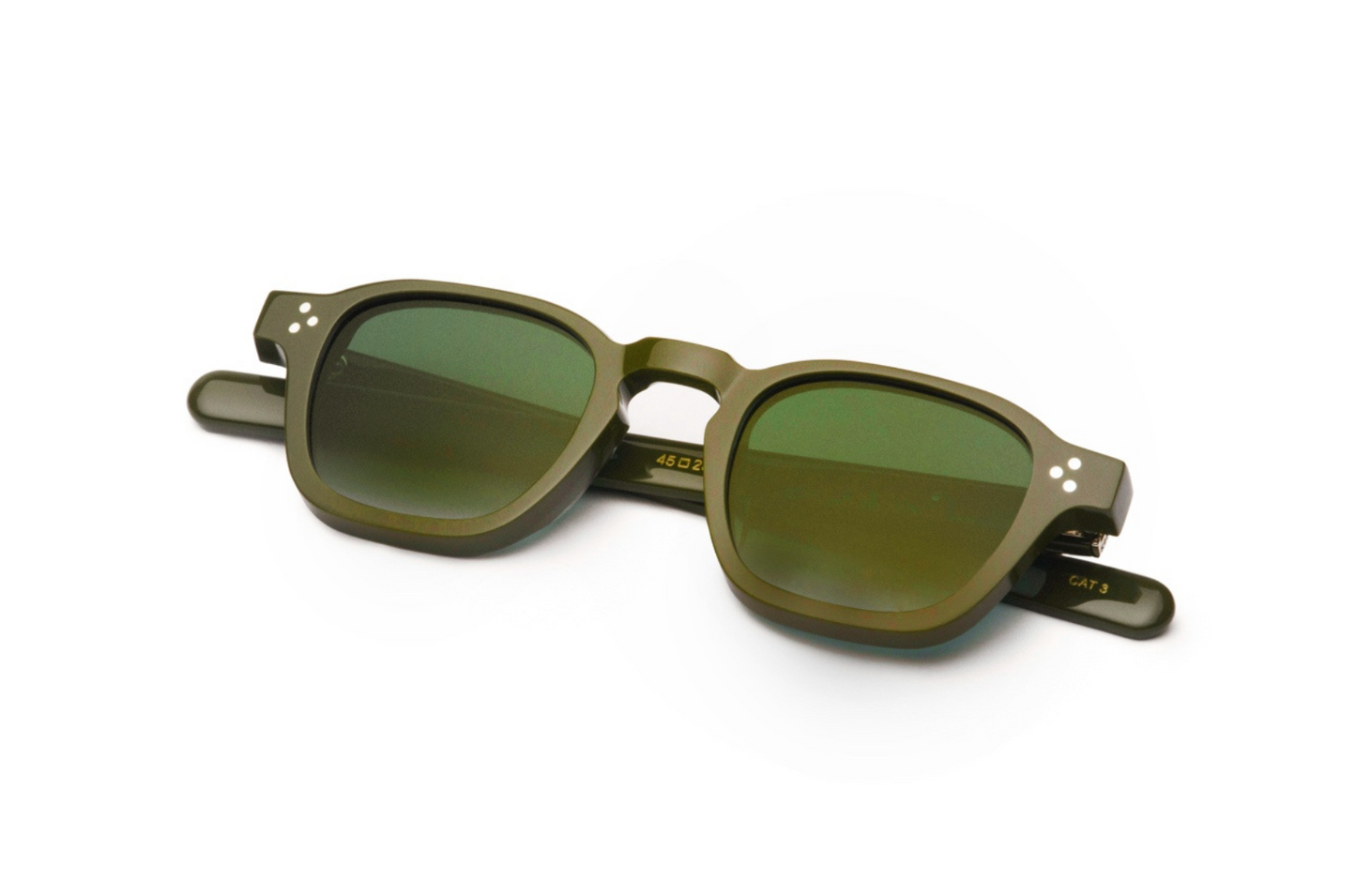 Green square sunglasses