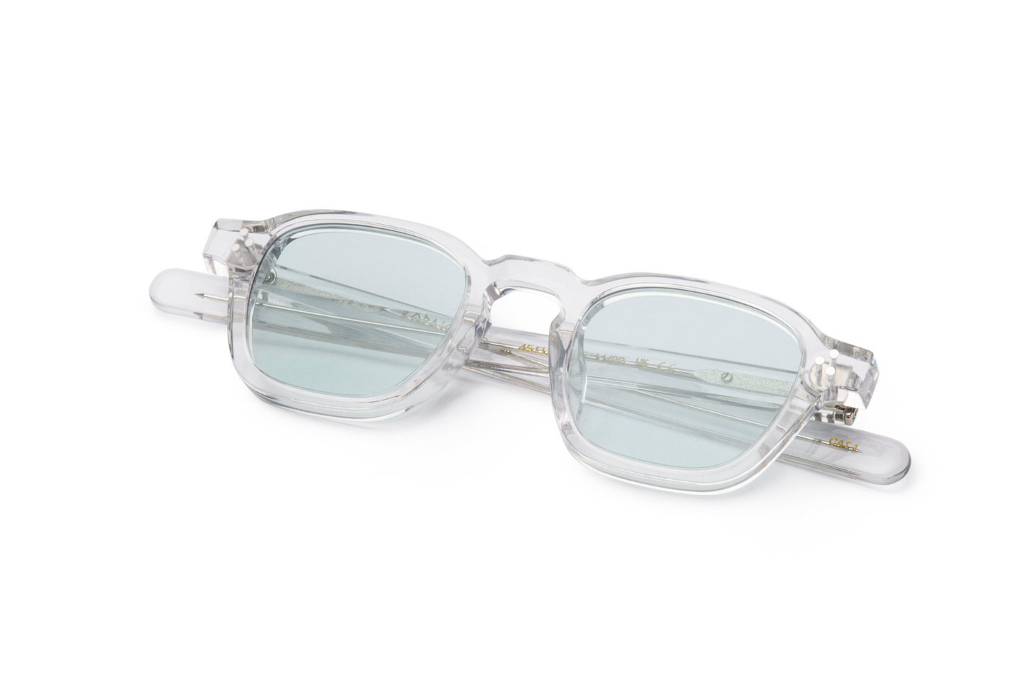 Transparent Carlos square sunglasses for men and women