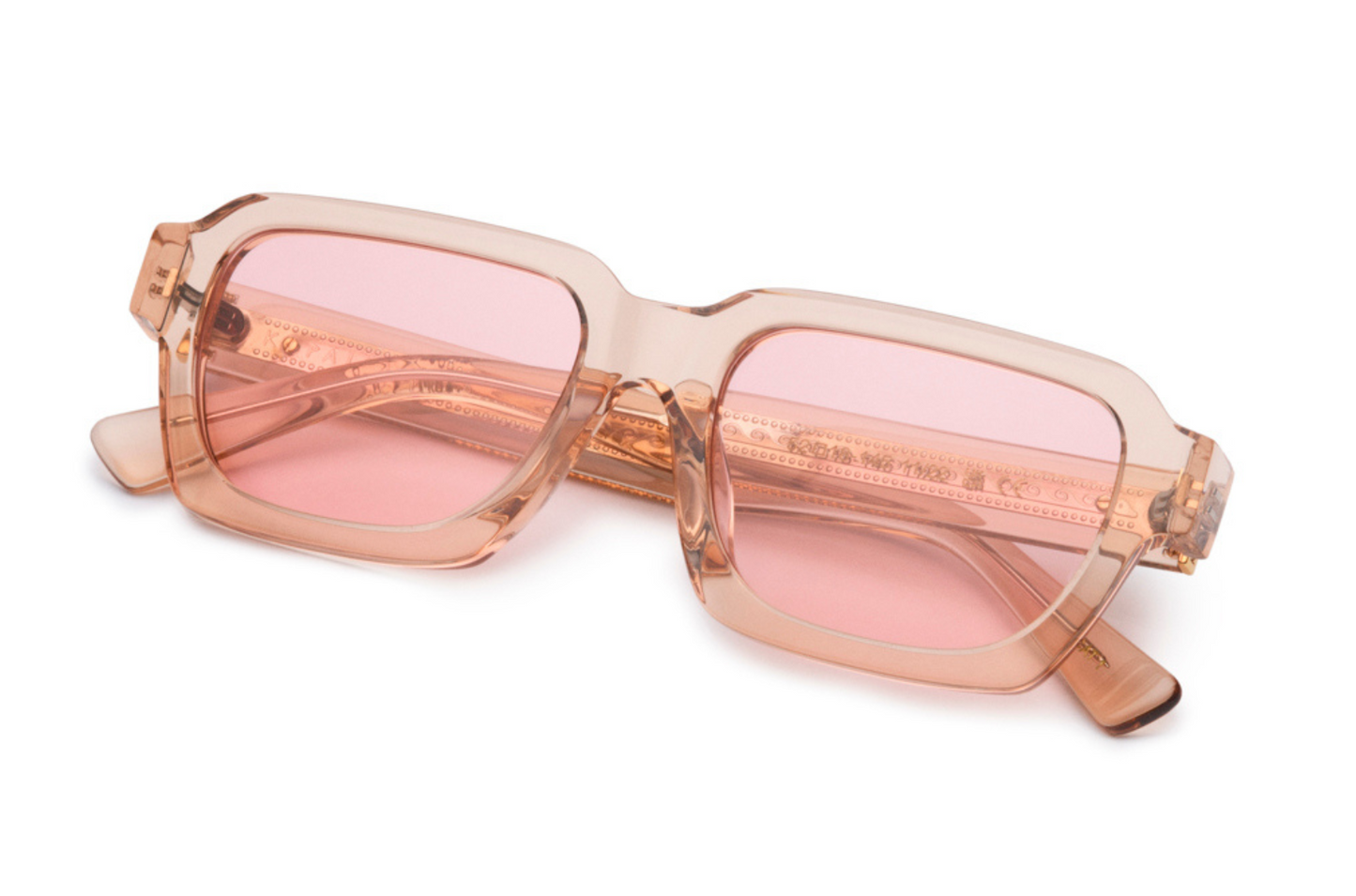 Pink rectangular sunglasses for women