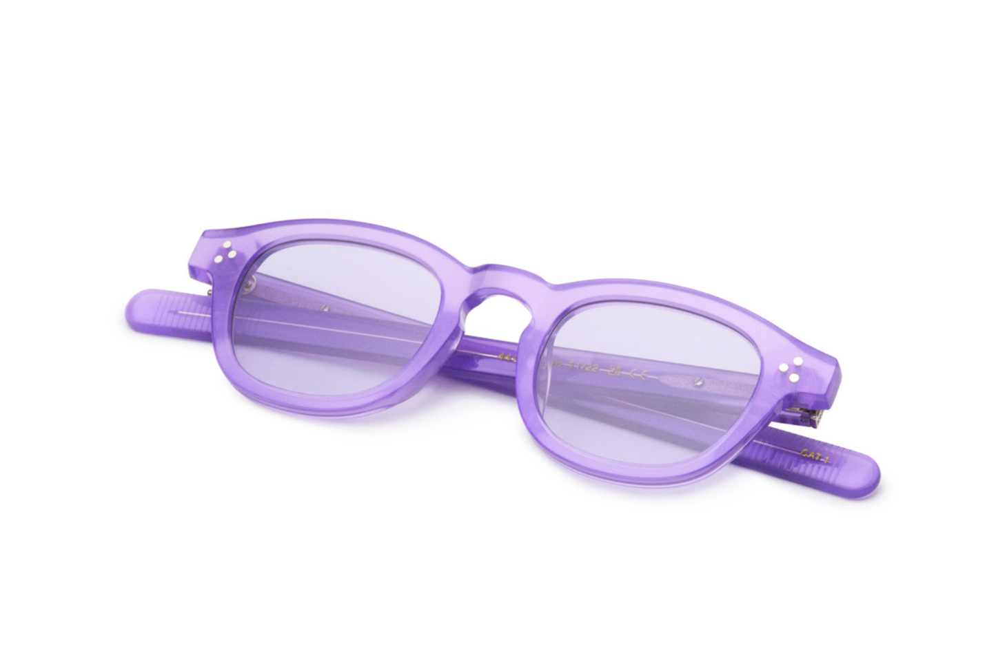Violet pantos shape sunglasses with polarized lenses for women