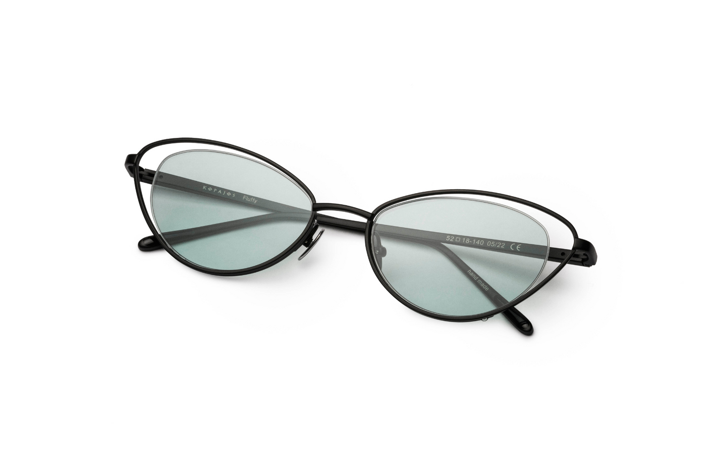 Black cat eye sunglasses for women with polarized lenses, Kopajos