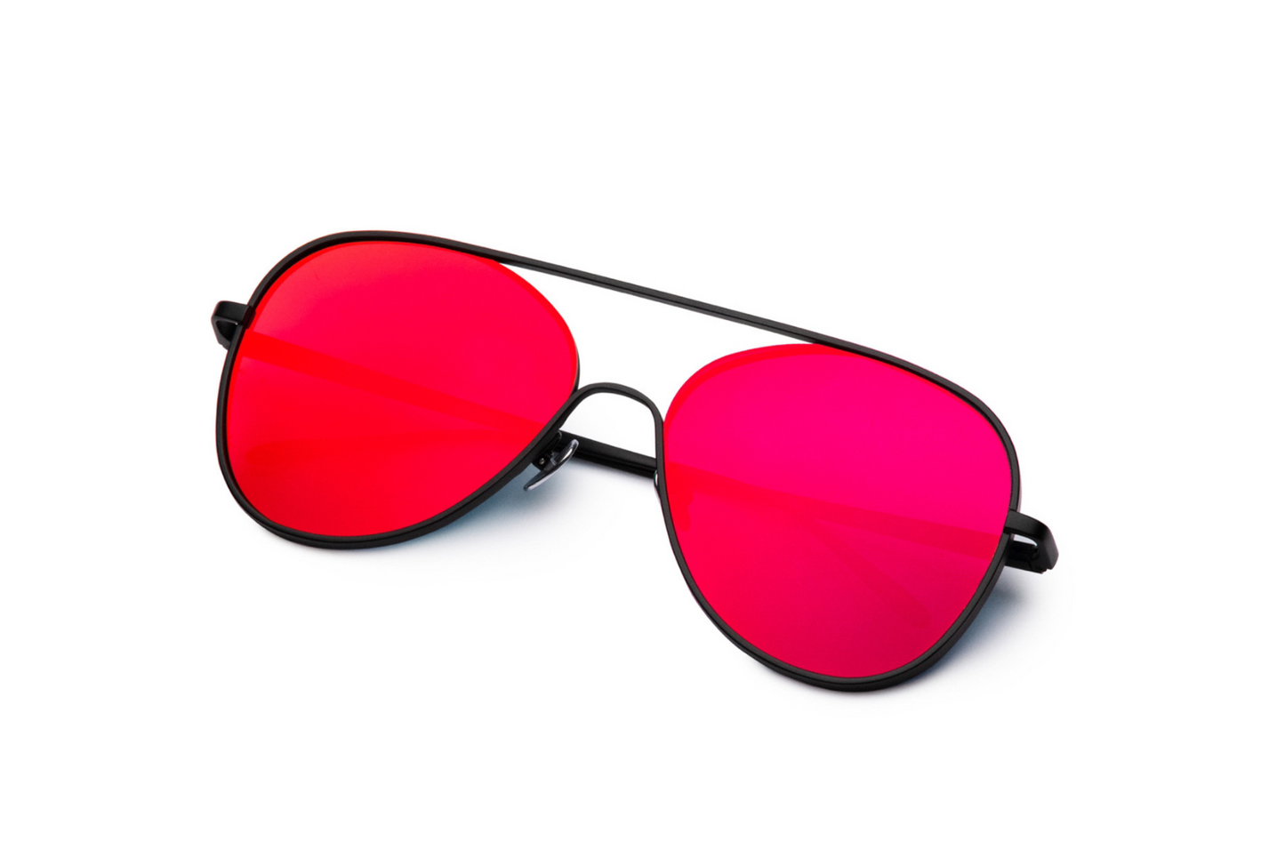 Red mirrored aviator sunglasses, Kopajos