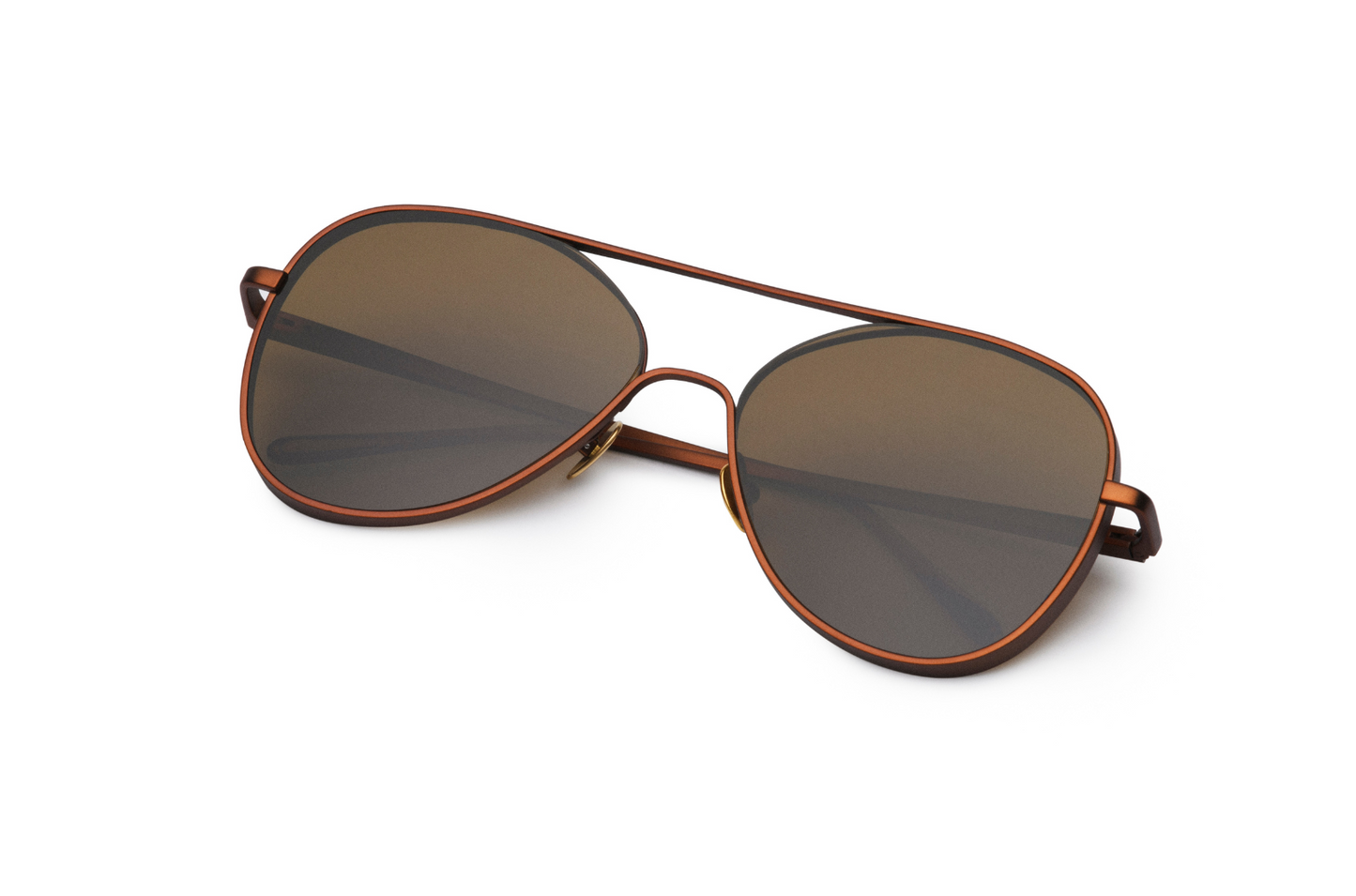 brown lens aviator sunglasses with bronze frame, Kopajos