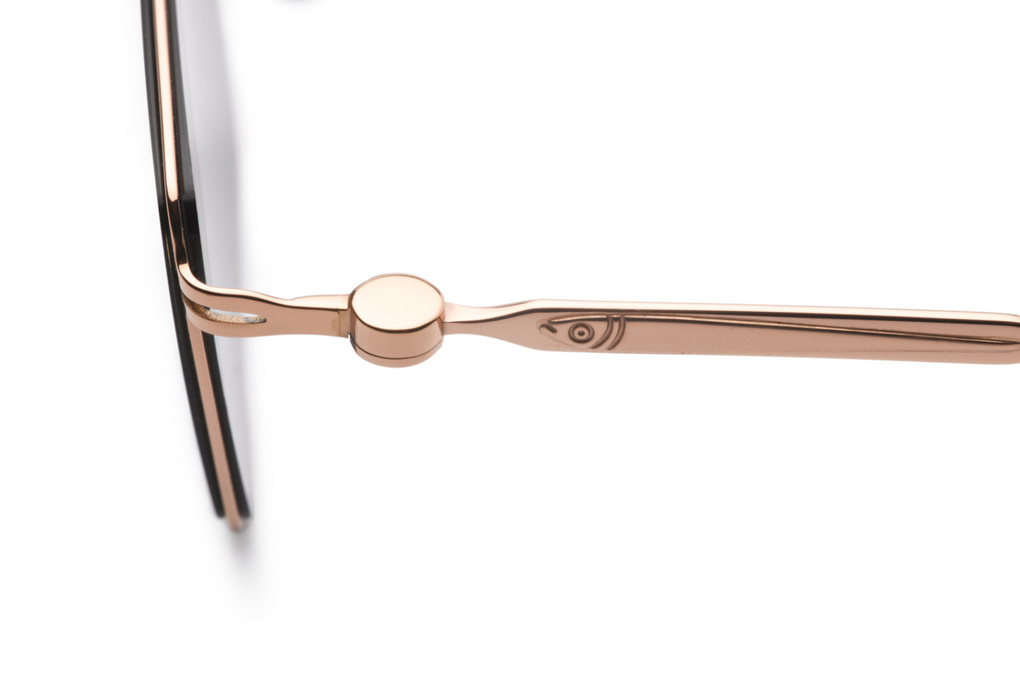 frederick gray square sunglasses, frame details