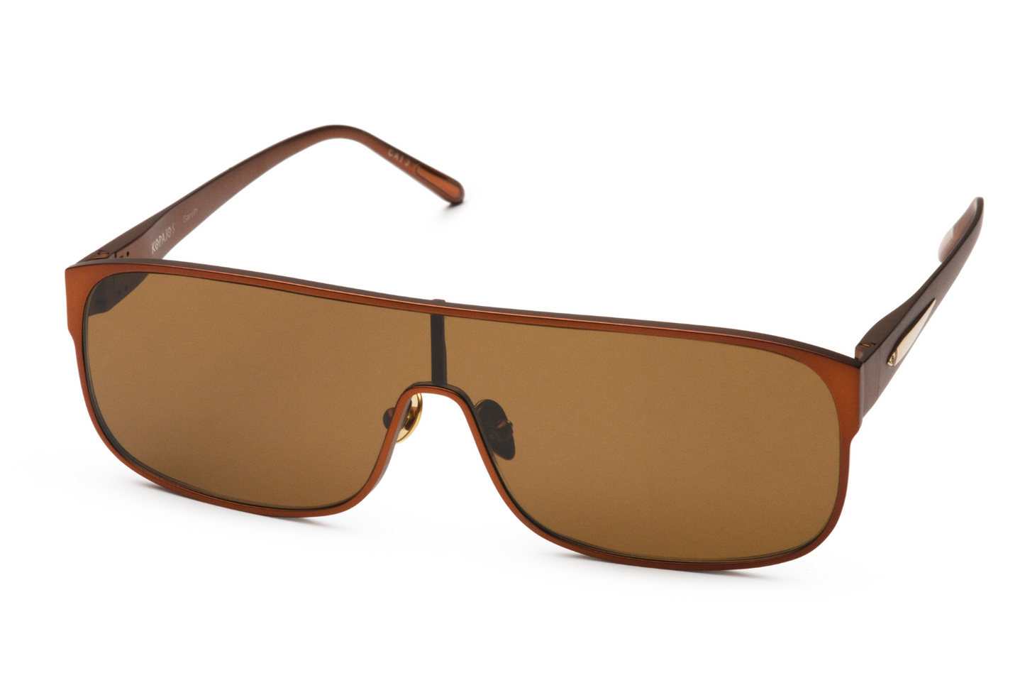 Bronze mask sunglasses for men and women, Gareth by Kopajos