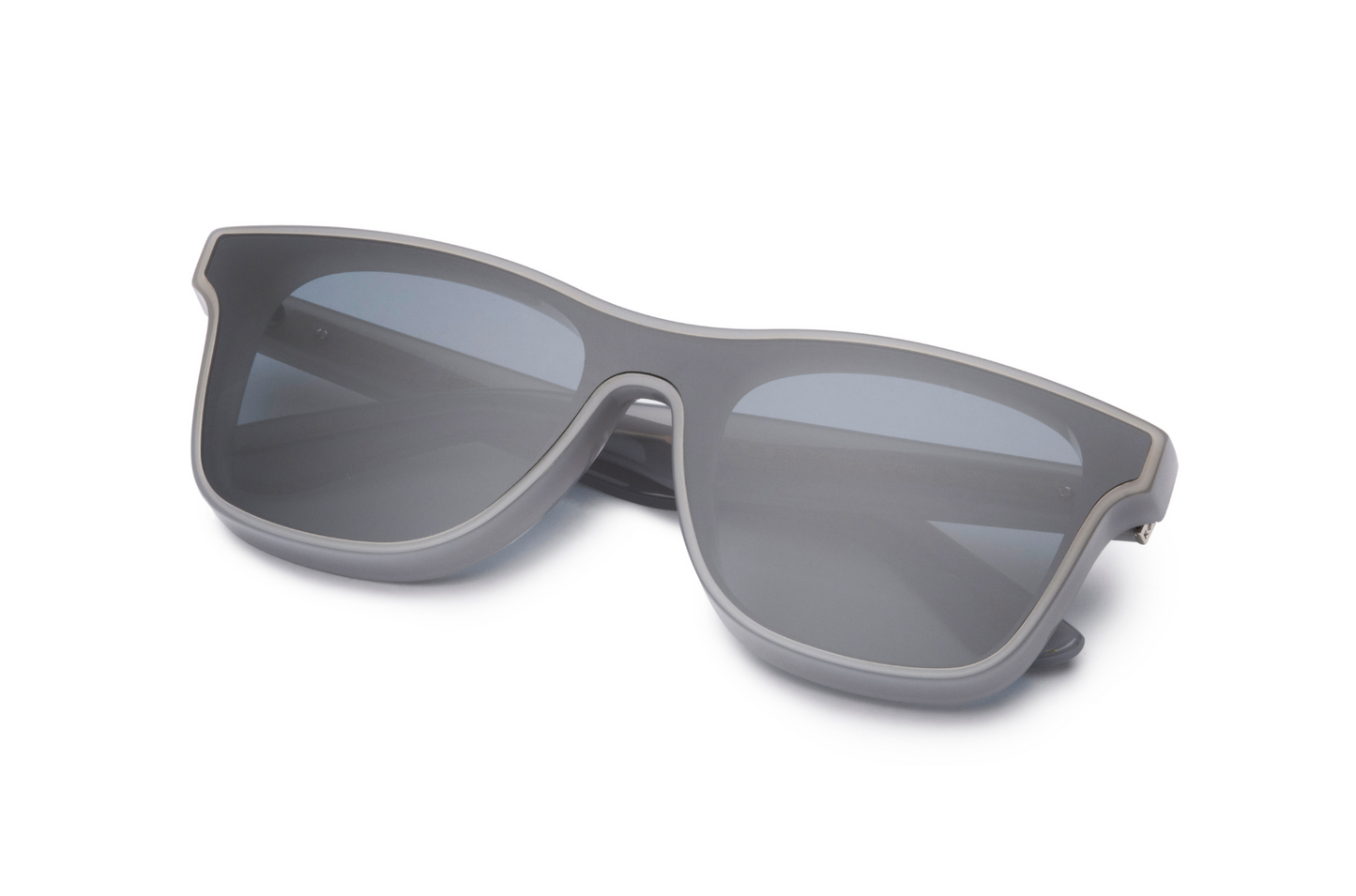 Grey mask sunglasses for men and women with polarized lenses by Kopajos