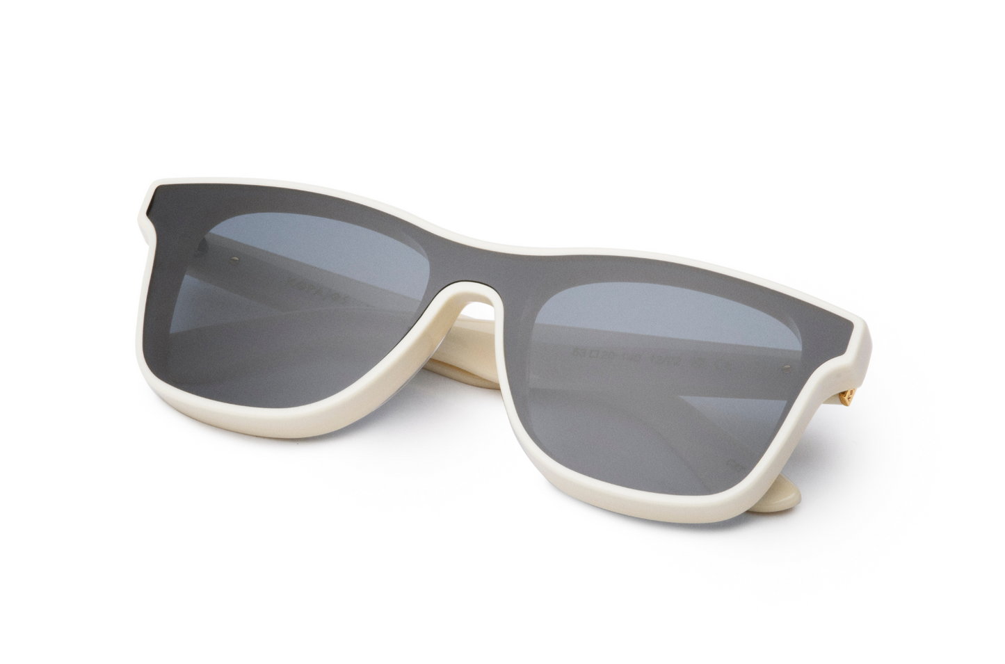 Creamy mask sunglasses for men and women with polarized lenses by Kopajos