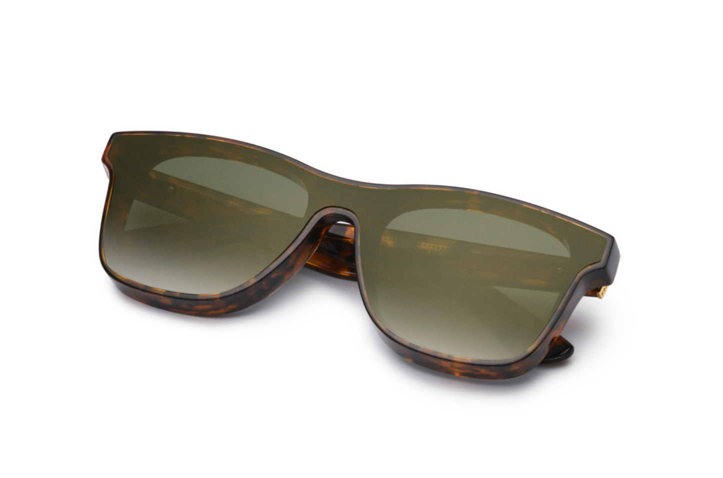 Brown mask sunglasses for men and women with polarized lenses by Kopajos