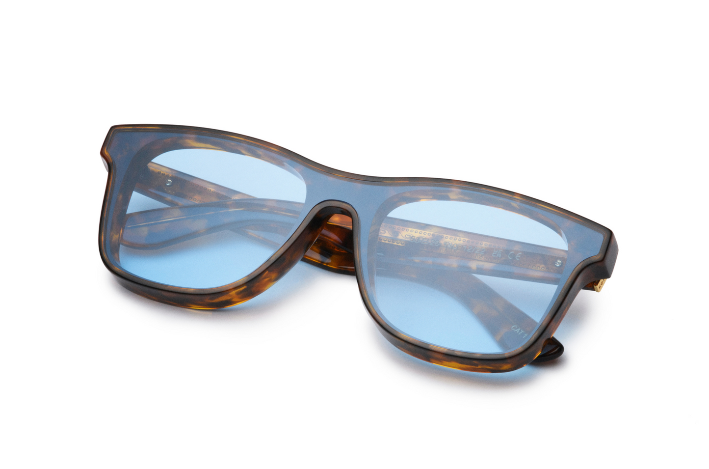 Tortoise mask sunglasses for women with polarized lenses by Kopajos