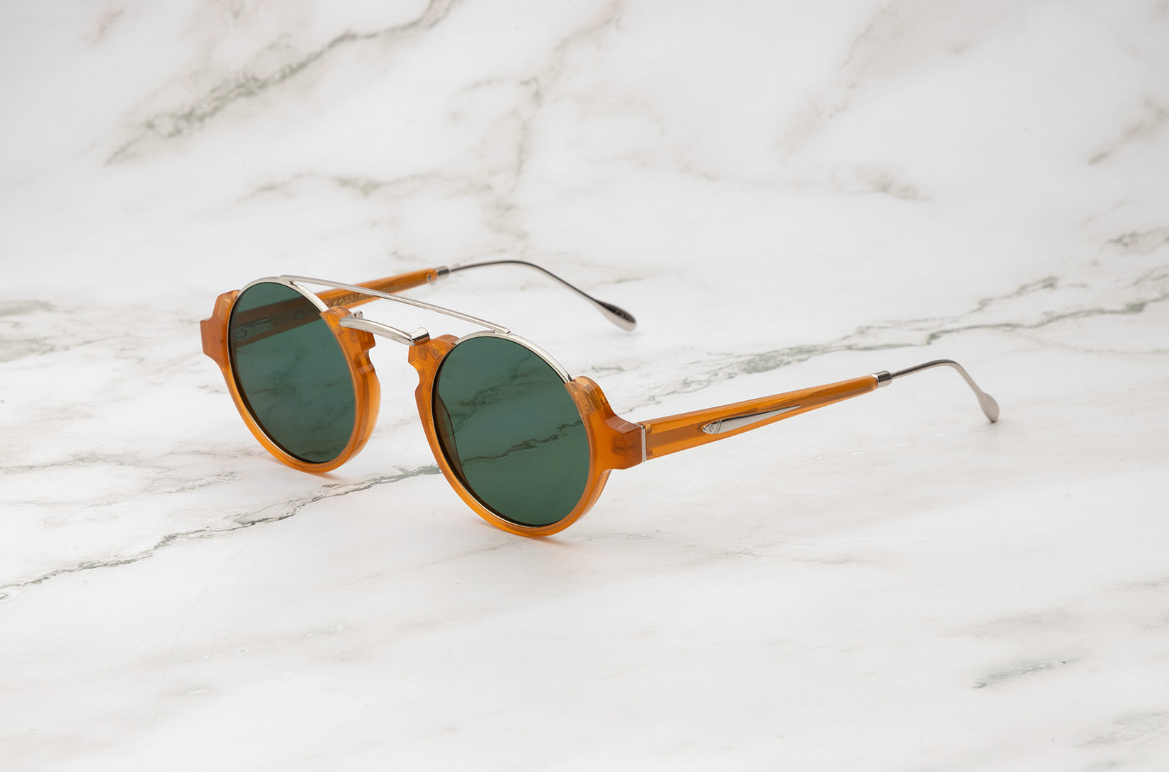 Honey round sunglasses for women and  men with polarized lenses by Kopajos