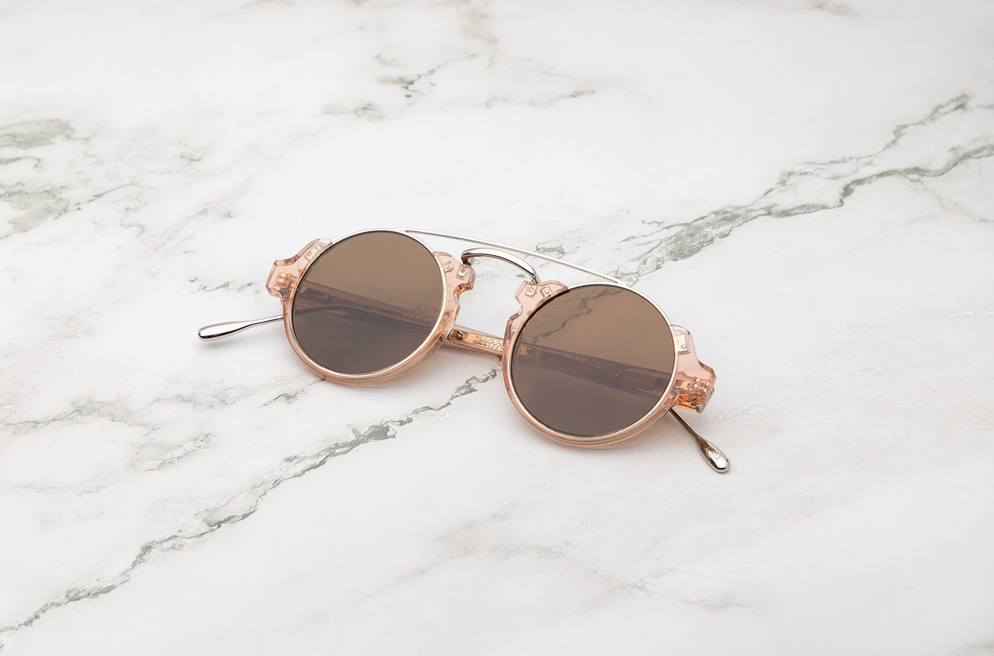 Isabella pink round sunglasses for women by Kopajos