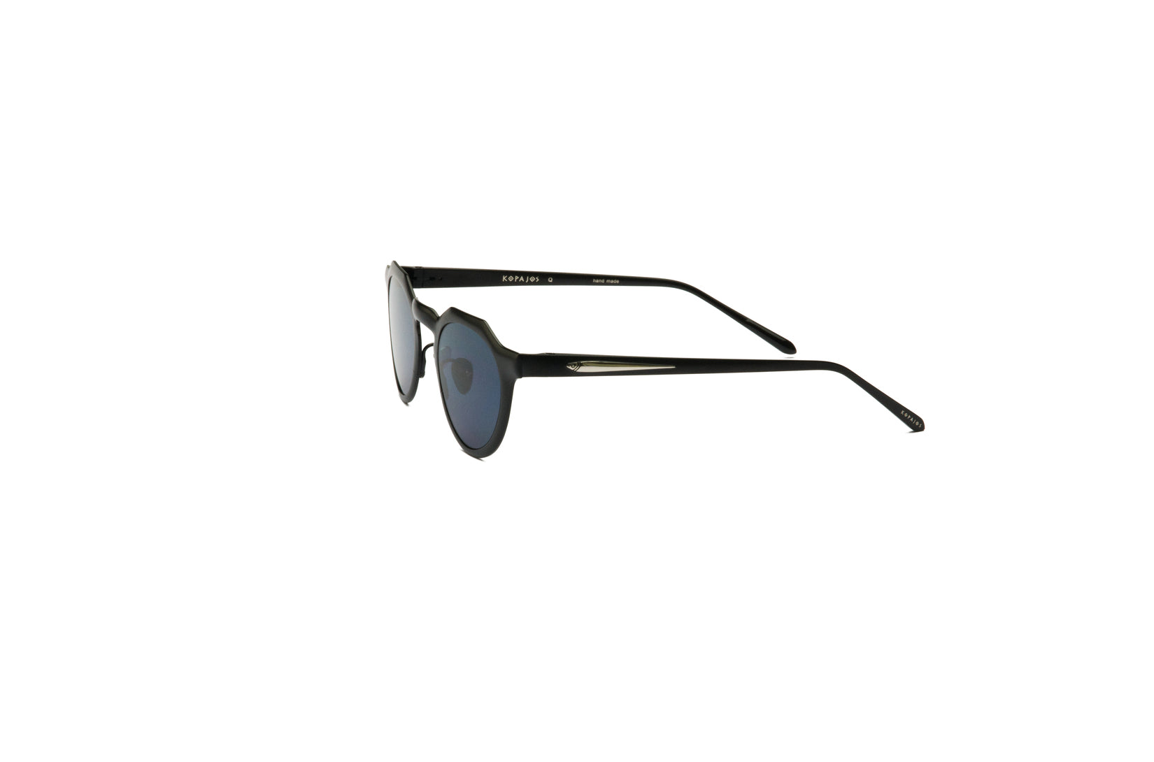 Black round sunglasses  with polarized lenses by Kopajos