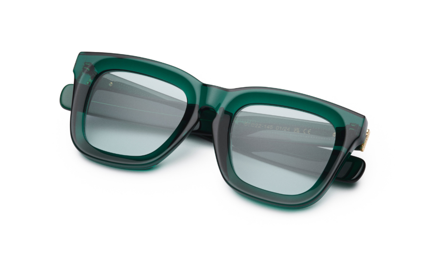 Green mask sunglasses for men and women with polarized lenses by Kopajos
