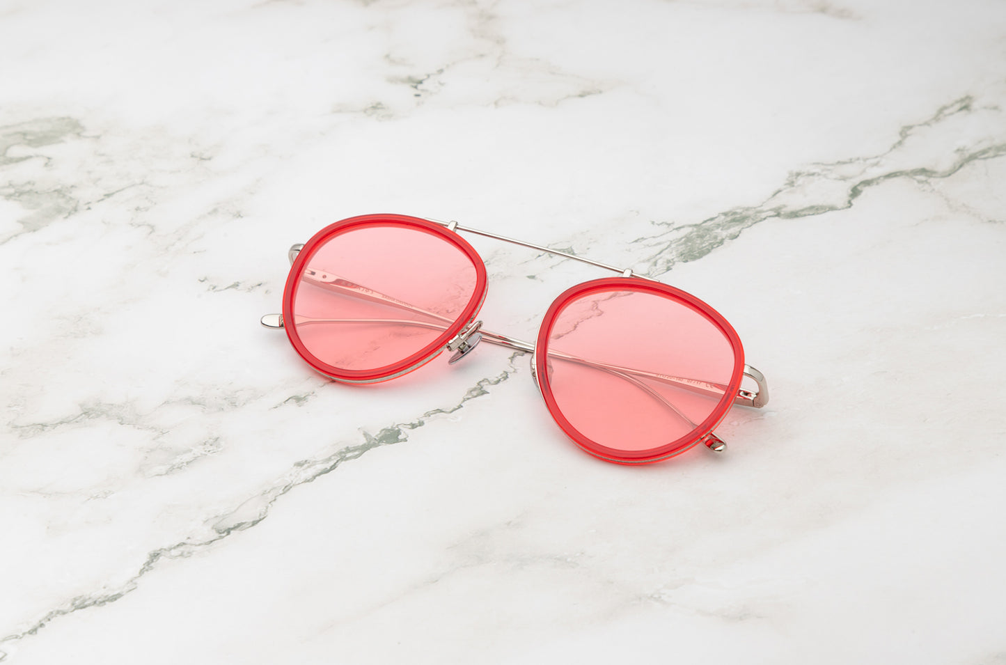 Sasha Davidov silver aviator sunglasses by Kopajos.