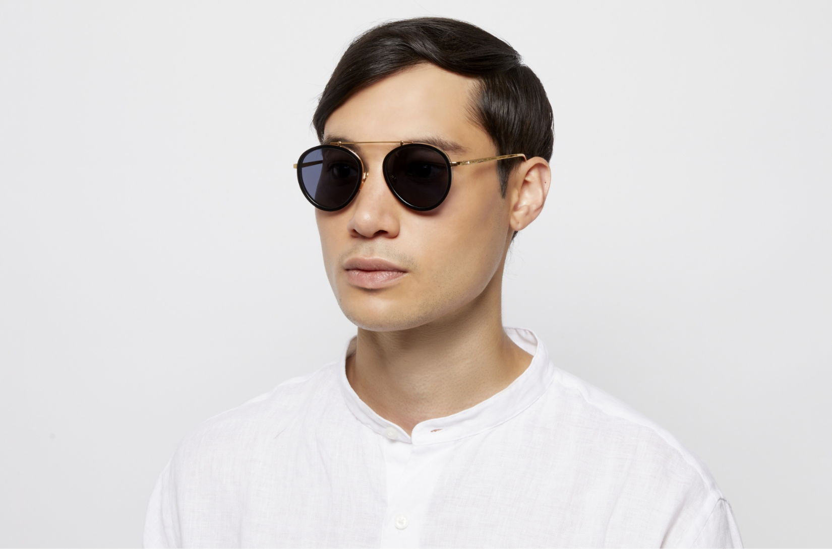 Kopajos Sasha Davidov black aviator sunglasses for men