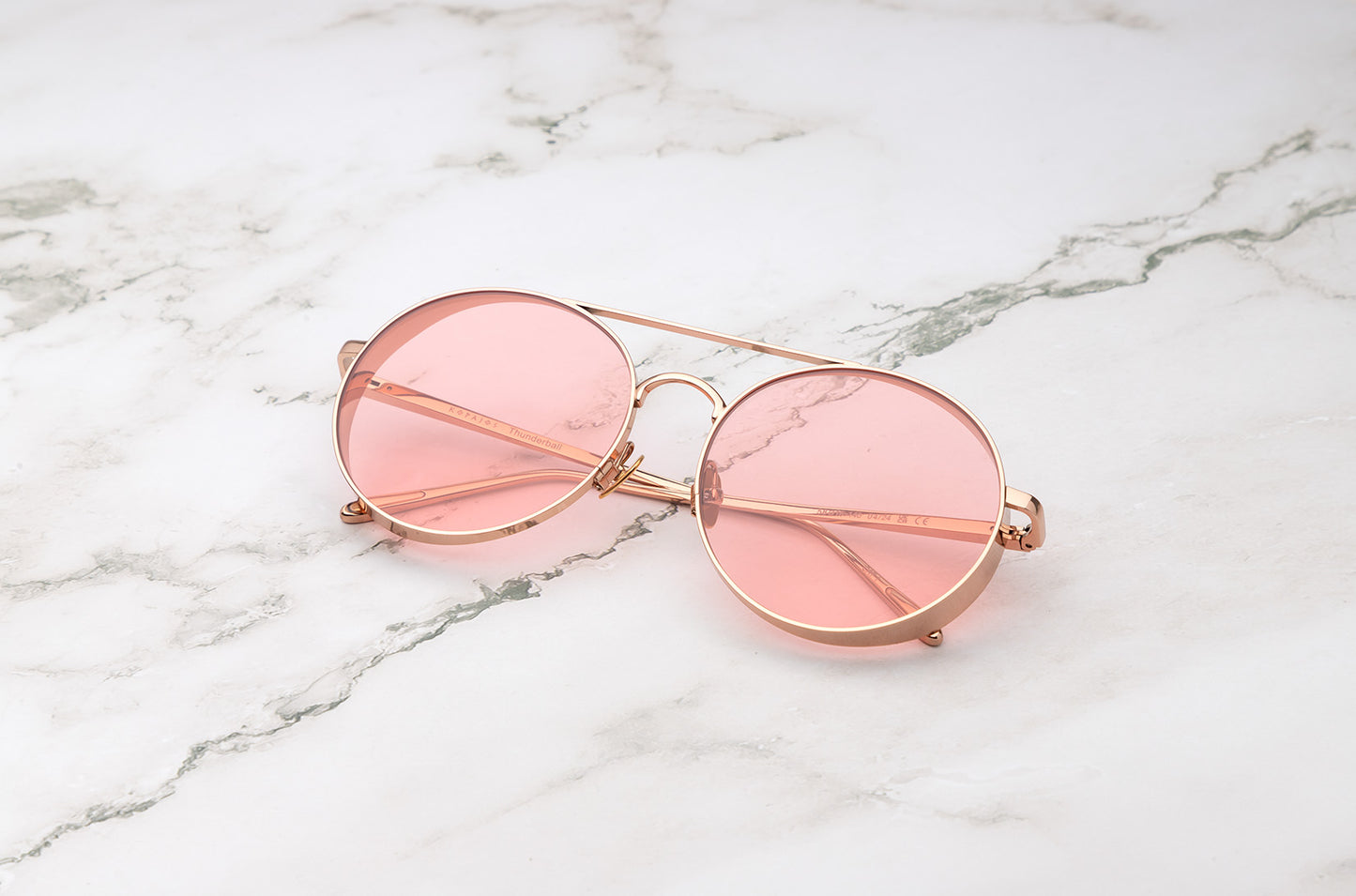 The Thunderball round sunglasses, blending a vintage look with modern polarized lenses.