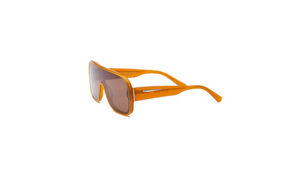Orange mask sunglasses with polarized lenses for men and women by Kopajos