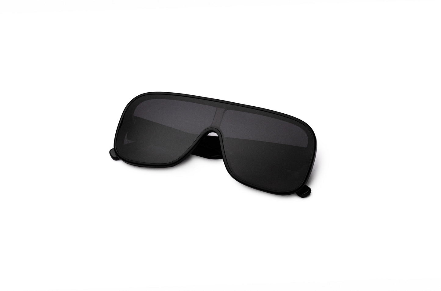 Black mask sunglasses with polarized lenses for men and women by Kopajos