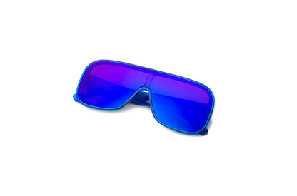 Blueu mask sunglasses with polarized lenses for men and women by Kopajos