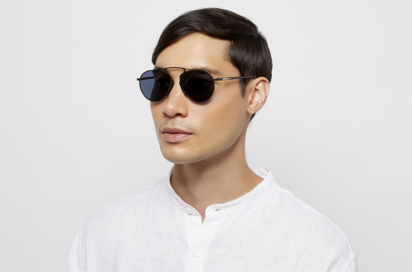 The Baron Samedi by Kopajos, aviator black sunglasses for men with polarized lenses.