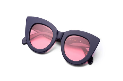 Side view showing the 145mm temple that balances the Fiona Volpe's fit.