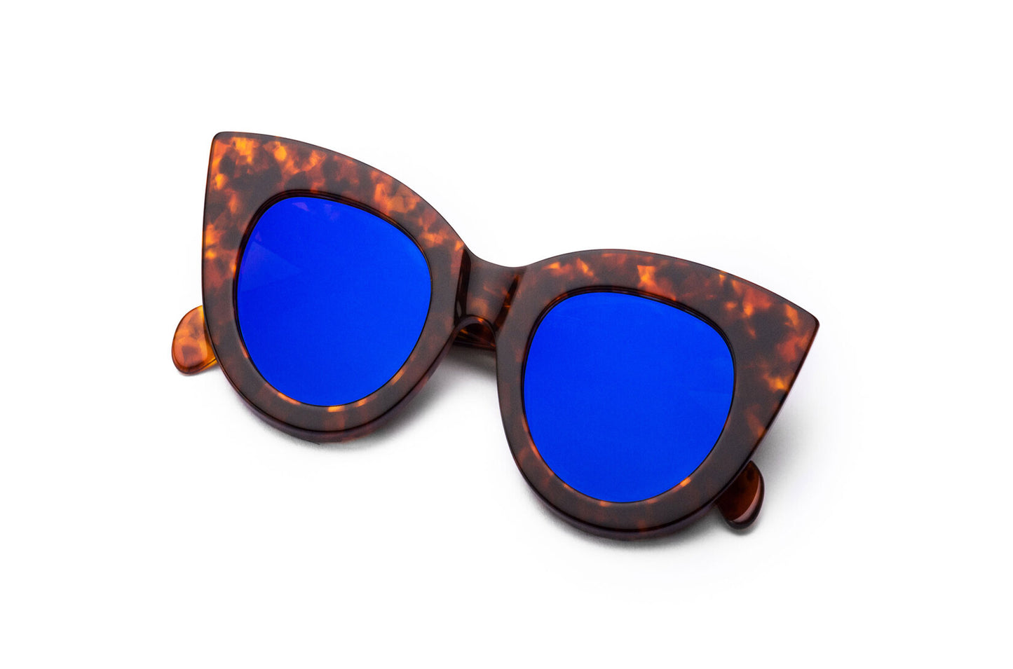 A versatile fit: the Fiona Volpe sunglasses on a broader face shape.