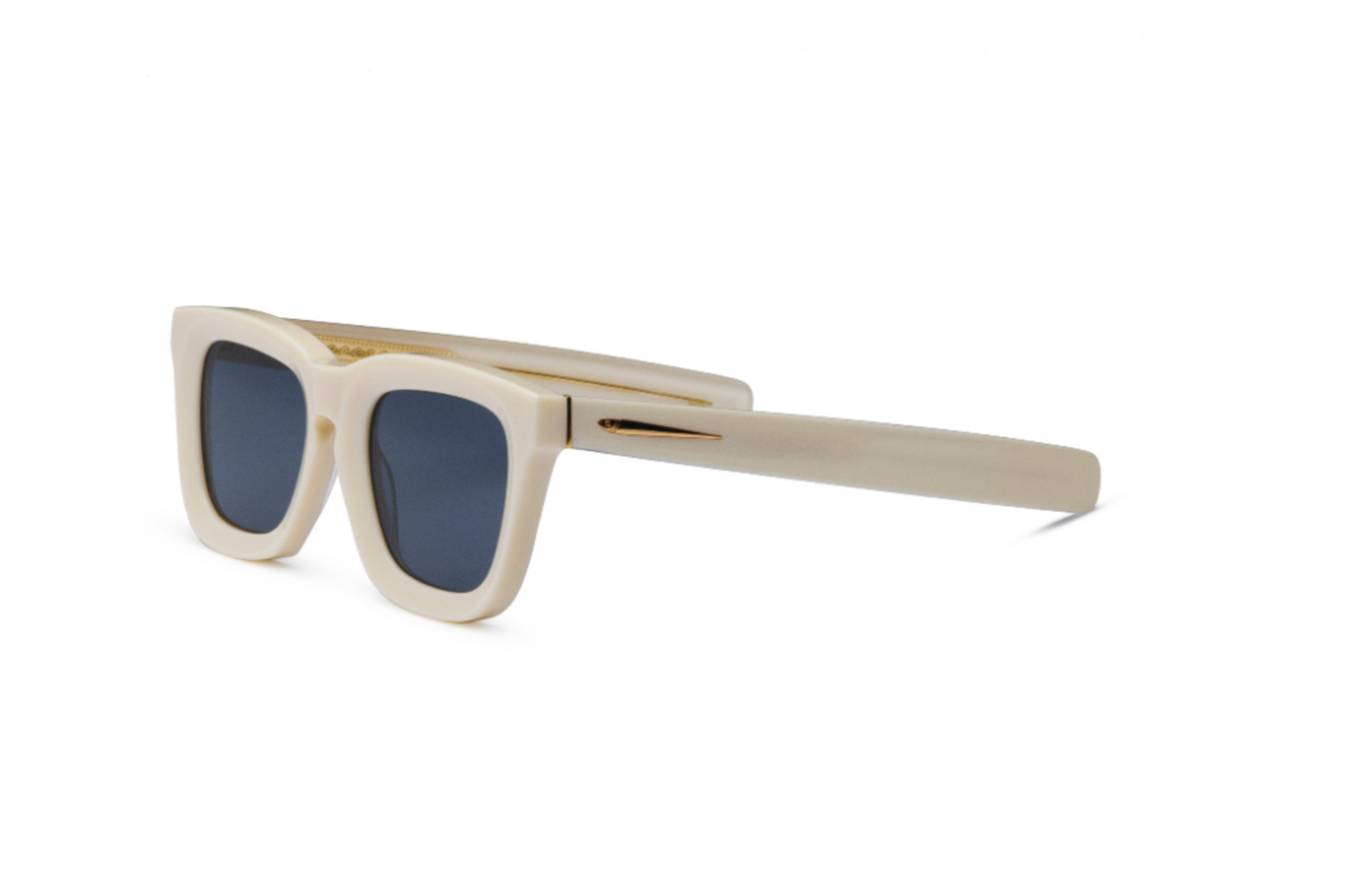 White mask sunglasses for men and women with polarized lenses by Kopajos