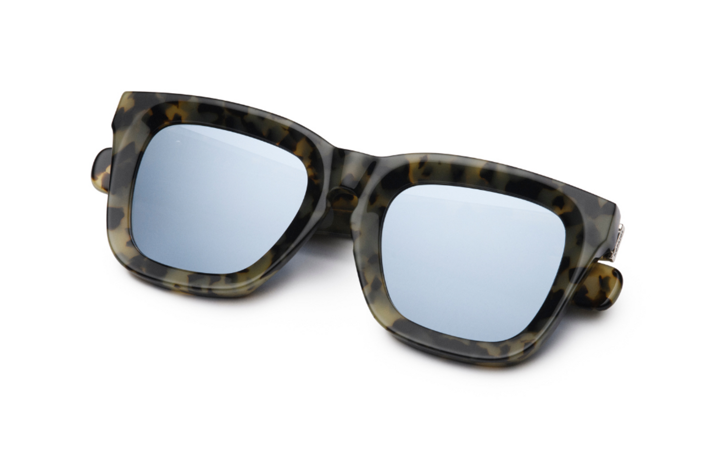 Tortoise mask sunglasses for men and women with mirror polarized lenses by Kopajos