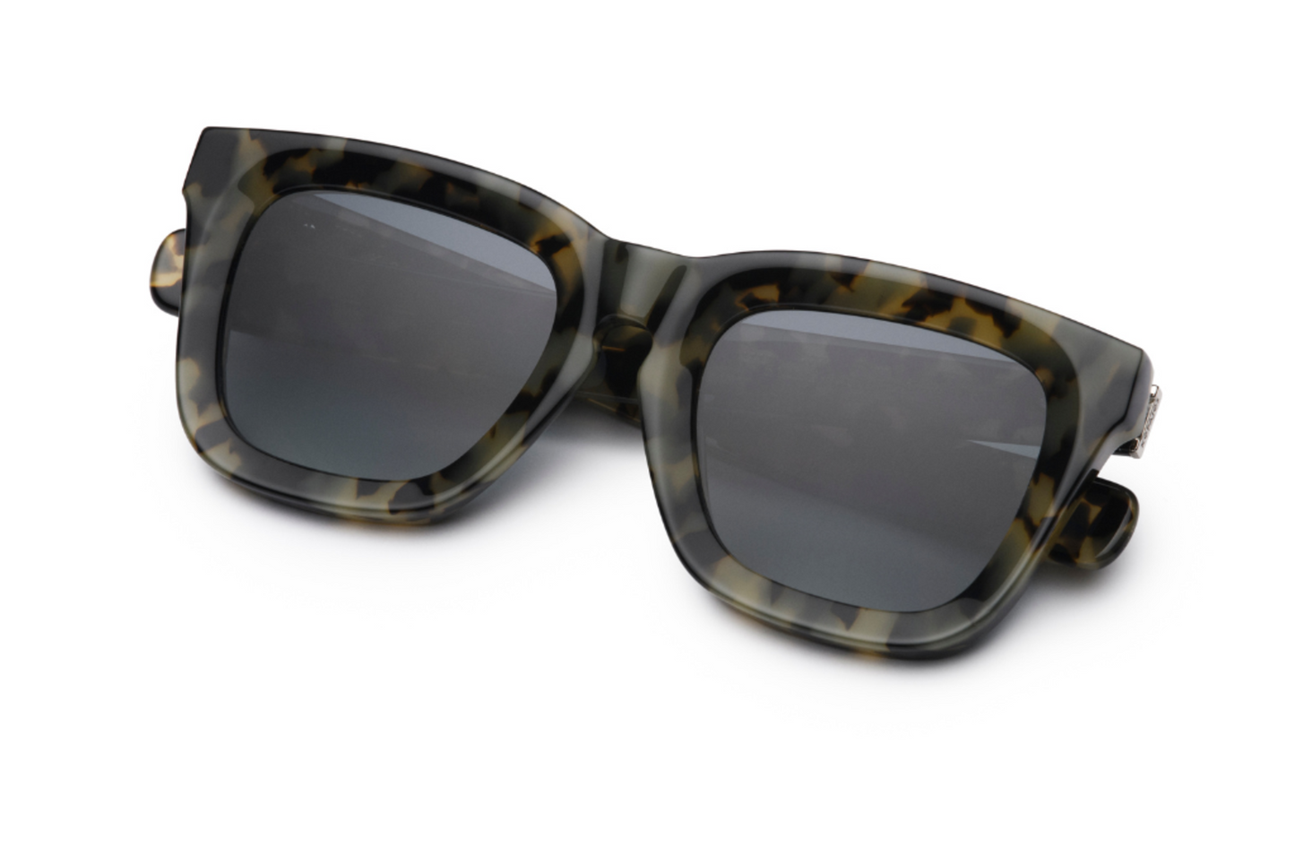 Tortoise mask sunglasses for women with dark polarized lenses by Kopajos