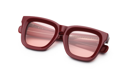 Red mask sunglasses for men and women with polarized lenses by Kopajos