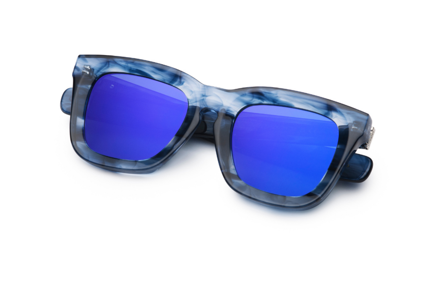 Tortoise mask sunglasses for men and women with blue polarized lenses by Kopajos