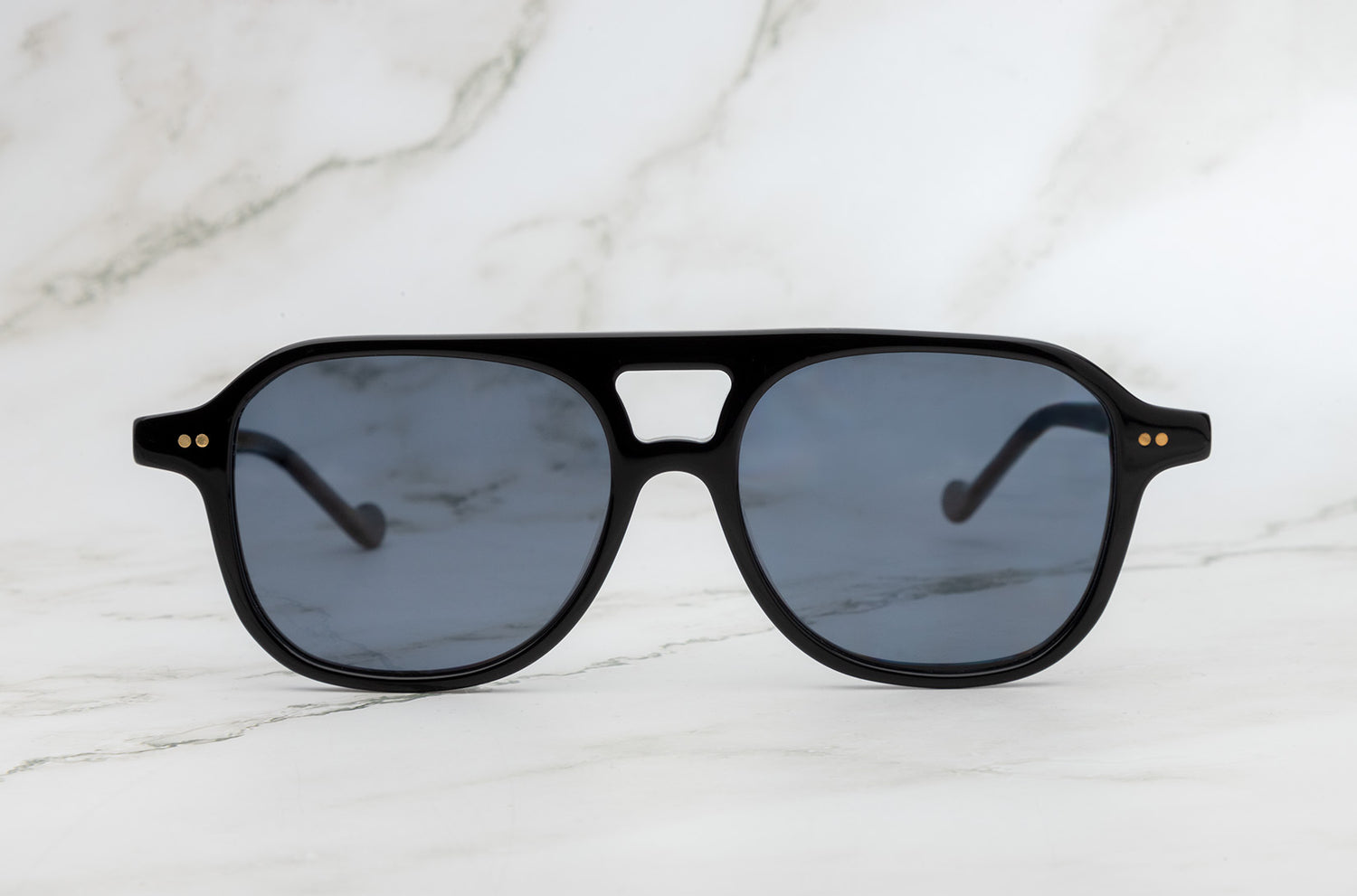 Paula black aviator sunglasses for men and women by Kopajos